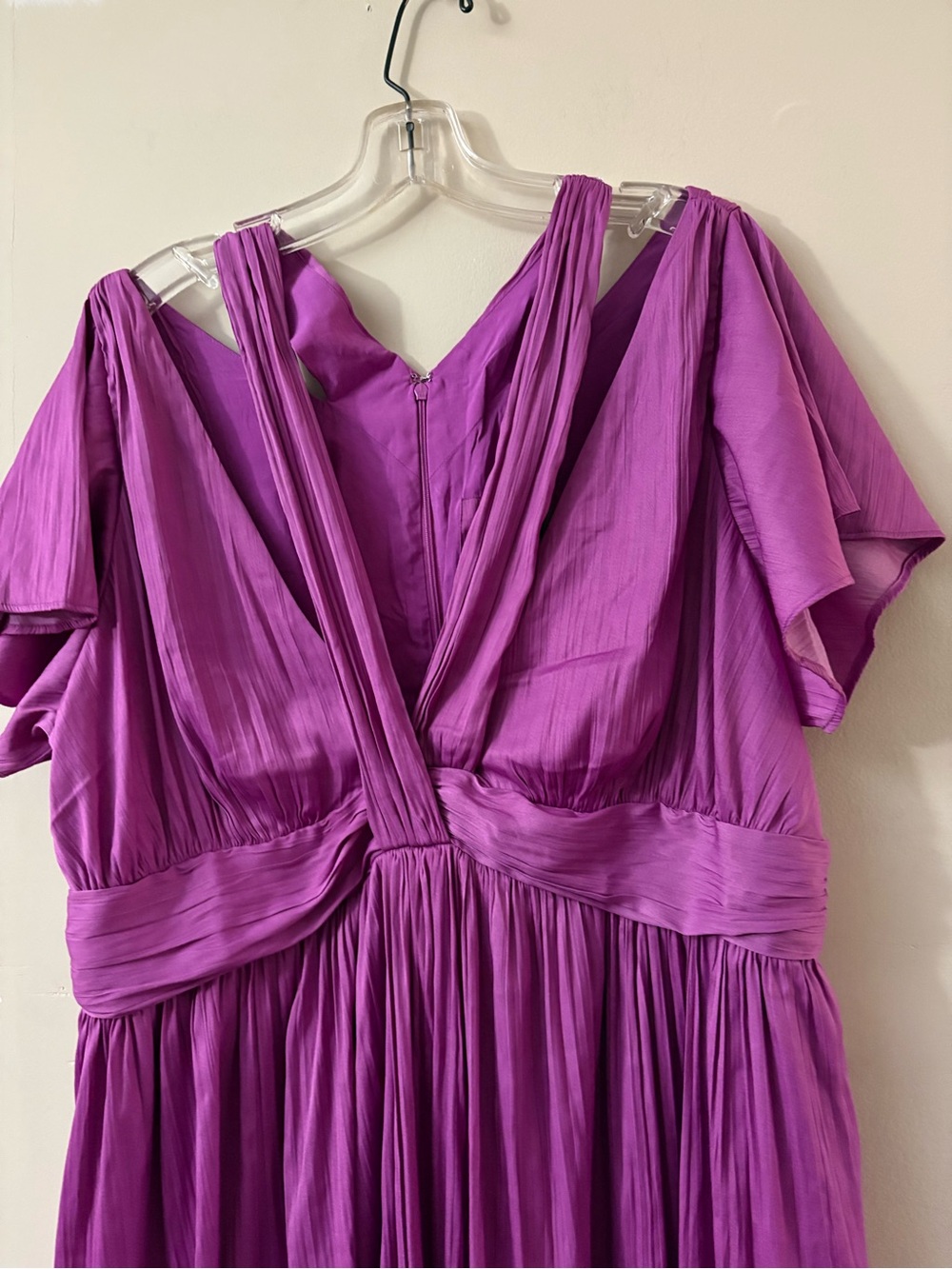 Anthropologie Purple V-Neck Vibrant Mini Dress Size 16W NWT - Picture 5 of 9